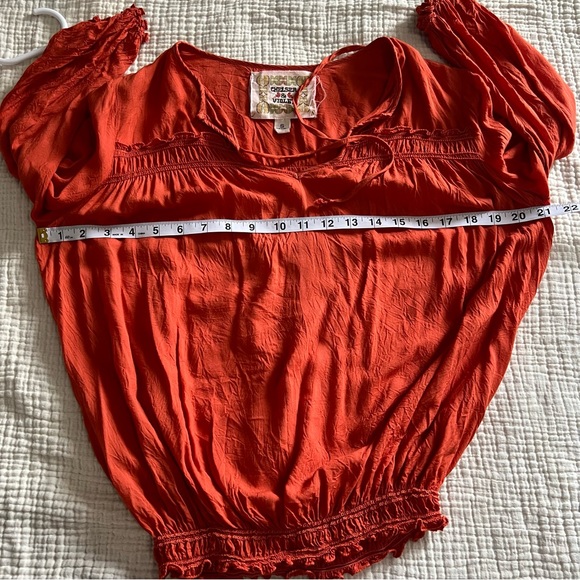 Chelsea & Violet Women’s Bohemian 3/4 Sleeves Blouse Size Small - Picture 6 of 7